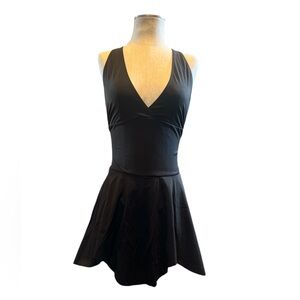 Black Sleeveless Skater Dress